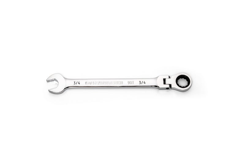 GEARWRENCH 3/4"" 4 Degree Swing Arch 12 Point Flex Head Ratcheting Combination Wrench - 86749 - Image 1